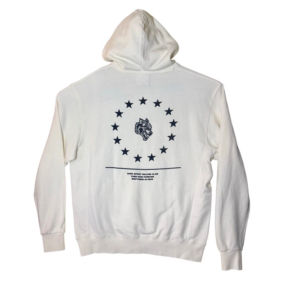 Darc Sport Wolves Cream Hoodie - Men's Medium - NWO